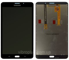 Дисплей (экран) 7” Samsung T285 Galaxy Tab A (LTE version) с тачскрином в сборе, черный