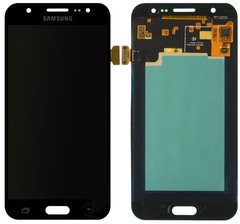 Дисплей (екран) Samsung J500F Galaxy J5, J500FN, J500F / DS, J500G / DS з тачскріном в зборі ORIG, чорний AMOLED