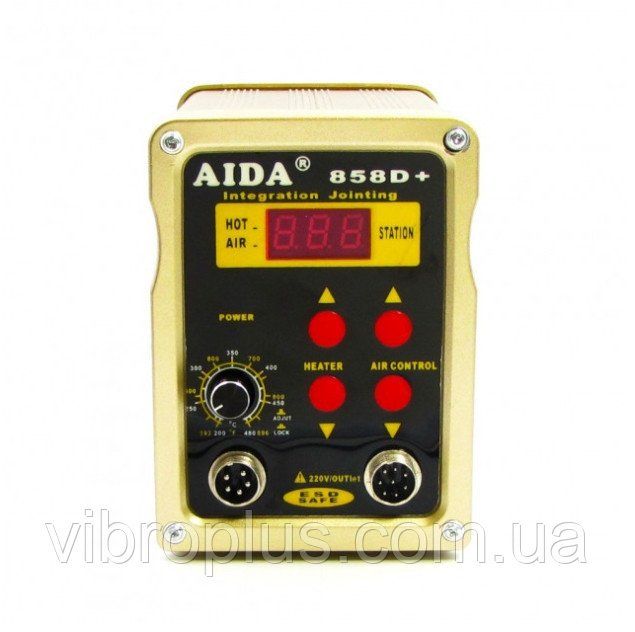 Паяльна станція Aida 858D Plus безкомпресорна, фен, паяльник