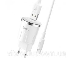 Сетевое зарядное устройство Hoco C37A, кабель Micro USB, белый