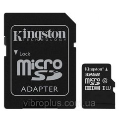 Карта памяти micro-SD 32Gb Kingston Canvas Select class 10 (adapter SD) UHS-1