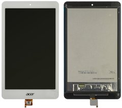 Дисплей (экран) 8” Acer B1-820 Iconia One с тачскрином в сборе, белый