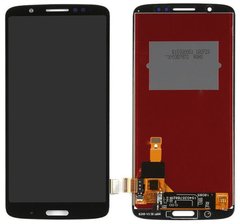 Дисплей (экран) Motorola XT1926 Moto G6 Plus с тачскрином в сборе, черный