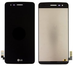 Дисплей (экран) LG M200 K8 (2017), M200n, M210, MS210, US215 с тачскрином в сборе, черный