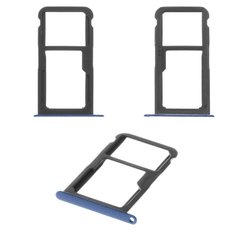 Лоток для Huawei P10 Lite, Nova Youth (WAS-LX1, WAS-LX2) тримач SIM-карти і карти пам'яті, синій (Saphire Blue)