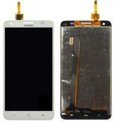 Дисплей (экран) Huawei Honor 3X (G750-U10), с тачскрином&nbsp;в сборе, белый
