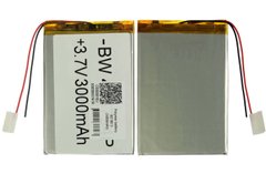 Универсальная аккумуляторная батарея (АКБ) 2pin, 3.0 X 60 X 90 мм (306090), 3000 mAh