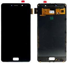 Дисплей (экран) Lenovo P2A42, P2c72 Vibe P2 с тачскрином и рамкой в сборе, черный
