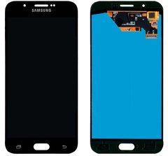 Дисплей (экран) Samsung A800, A800F Galaxy A8 Dual Sim (2015) OLED с тачскрином в сборе, черный