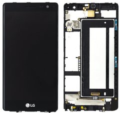 Дисплей (экран) LG H650E Zero с тачскрином и рамкой в сборе, черный
