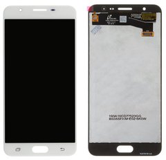 Дисплей (экран) Samsung G610 Galaxy J7 Prime, G610F PLS TFT с тачскрином, белый