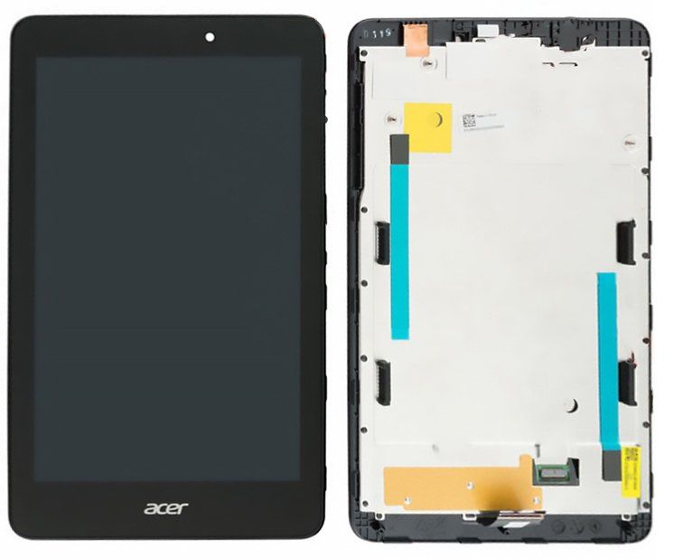 Дисплей (екран) 8 "Acer Iconia Tab A1-840 HD з тачскріном і рамкою в зборі, чорний