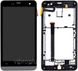 Дисплей (экран) Asus ZenFone 5 (A500CG, A500KL, A501CG) с тачскрином и рамкой в сборе, черный
