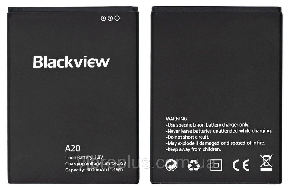 Акумуляторна батарея (АКБ) Blackview A20 для A20, A20 Pro, 3000 mAh