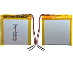 Универсальная аккумуляторная батарея (АКБ) 2pin, 3.5 X 55 X 55 мм (355555, 555553), 1800 mAh
