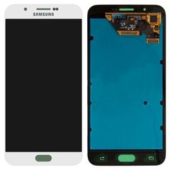 Дисплей (екран) Samsung A800F Galaxy A8 Dual Sim (2015) OLED з тачскріном в зборі, білий