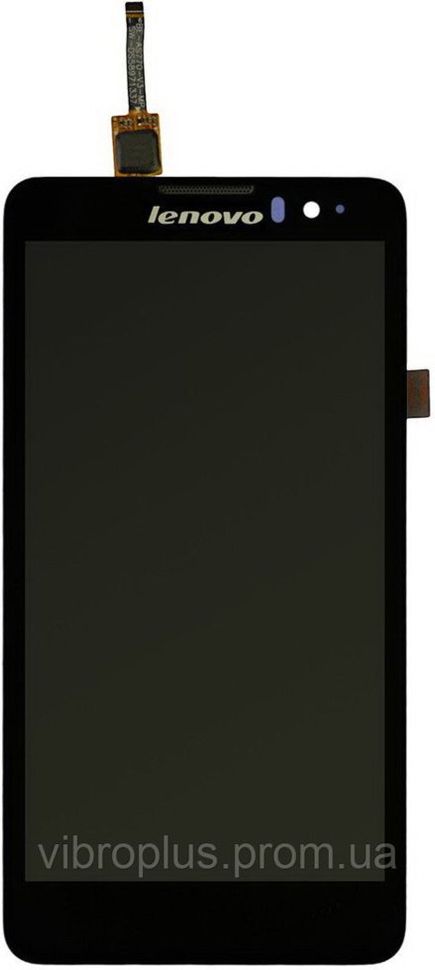 Дисплей (экран) Lenovo S8 S898T с тачскрином и рамкой в сборе, черный