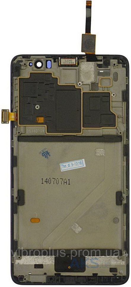 Дисплей (экран) Lenovo S8 S898T с тачскрином и рамкой в сборе, черный