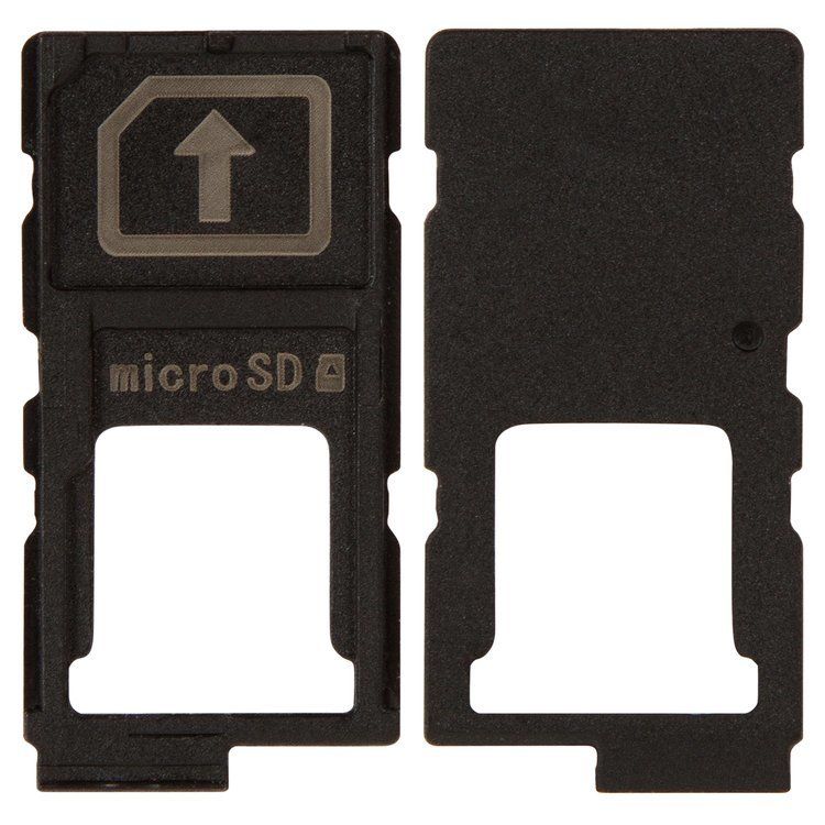 Лоток для Sony E6603 Xperia Z5, E6653, E6553 Xperia Z3 Plus, Xperia Z4 держатель для SIM-карти і карти пам'яті, чорний