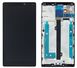 Дисплей (экран) Lenovo K920 Vibe Z2 Pro с тачскрином и рамкой в сборе ORIG, черный