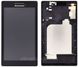 Дисплей (экран) 7” Lenovo Tab 2 A7-10, A7-10F, A7-20F с тачскрином и рамкой, черный