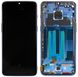 Дисплей (экран) OnePlus 7 (GM1901, GM1900, GM1905) AMOLED с тачскрином и синей рамкой в сборе ORIG, черный