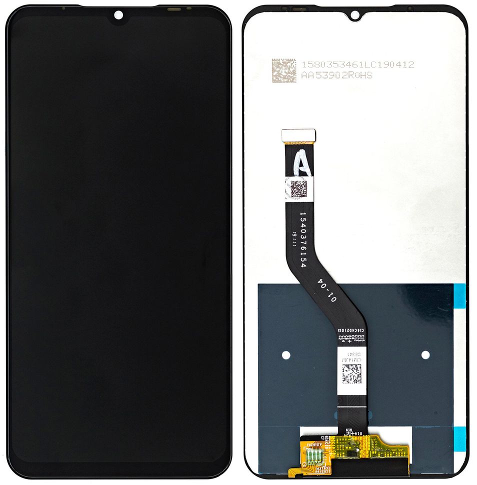 Дисплей (экран) Meizu Note 9 (M923Q, M923H), M9 Note с тачскрином в сборе, черный