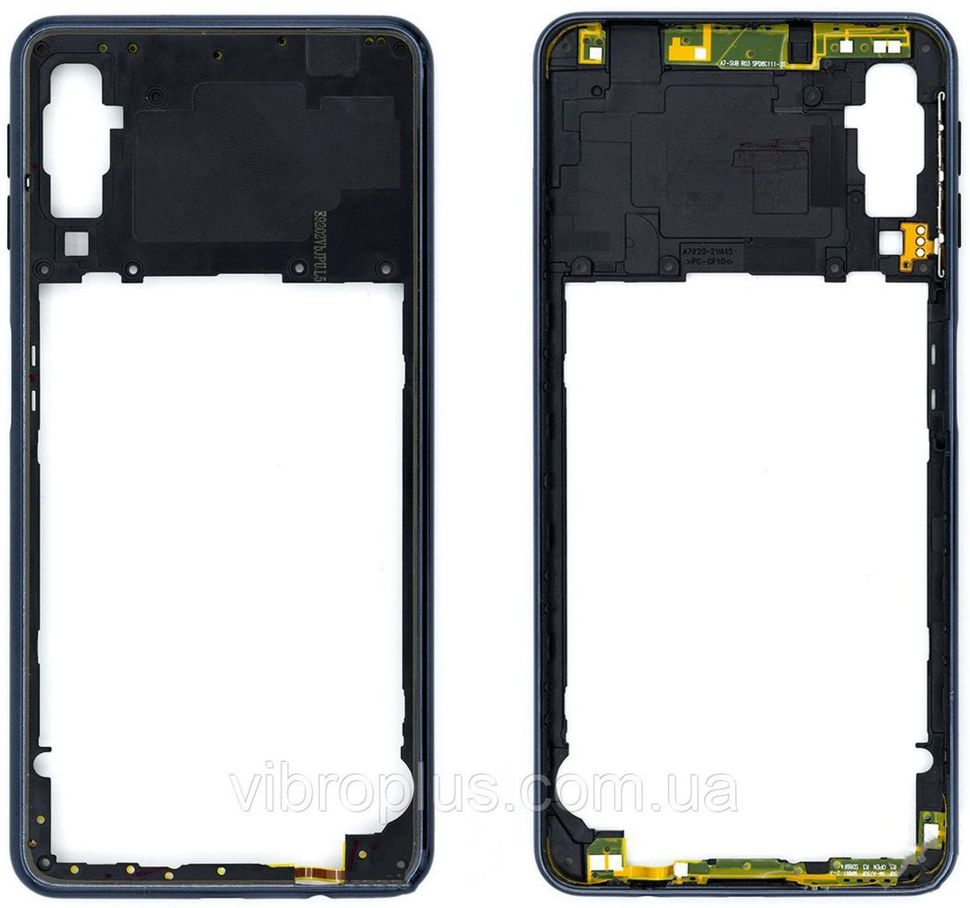 Рамка (корпус) Samsung A750F galaxy A7 (2018), черная