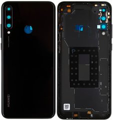 Задня кришка Huawei Y6P 2020 (MED-LX9, MED-LX9N), чорна