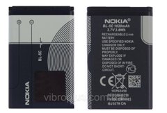 Аккумуляторная батарея (АКБ) BL-5CA, BL-5CB, BL-5C для Nokia 1100, 1101, C1-00, Asha 202, 203, Nokia 220, 1020 mAh