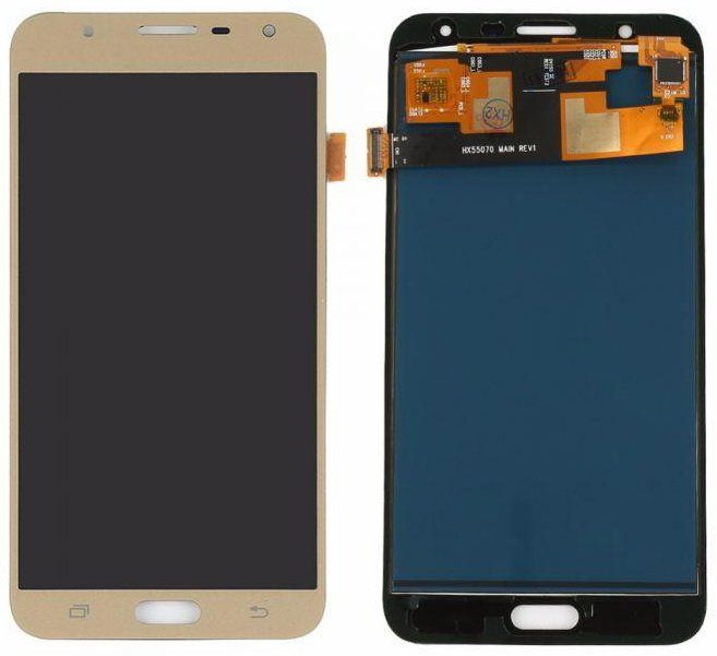 Дисплей (экран) Samsung J701 Galaxy J7 Neo (2017) TFT с тачскрином, золотистый
