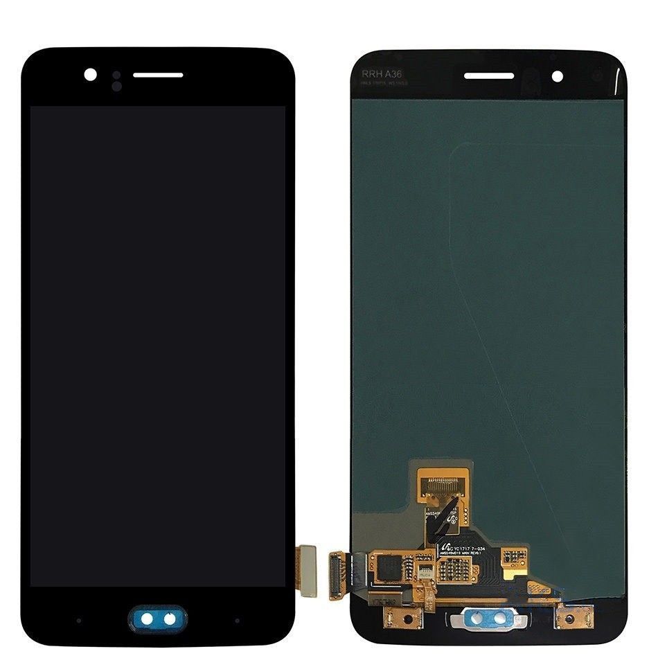 Дисплей (екран) OnePlus 5 A5000 AMOLED з тачскріном в зборі ORIG, чорний