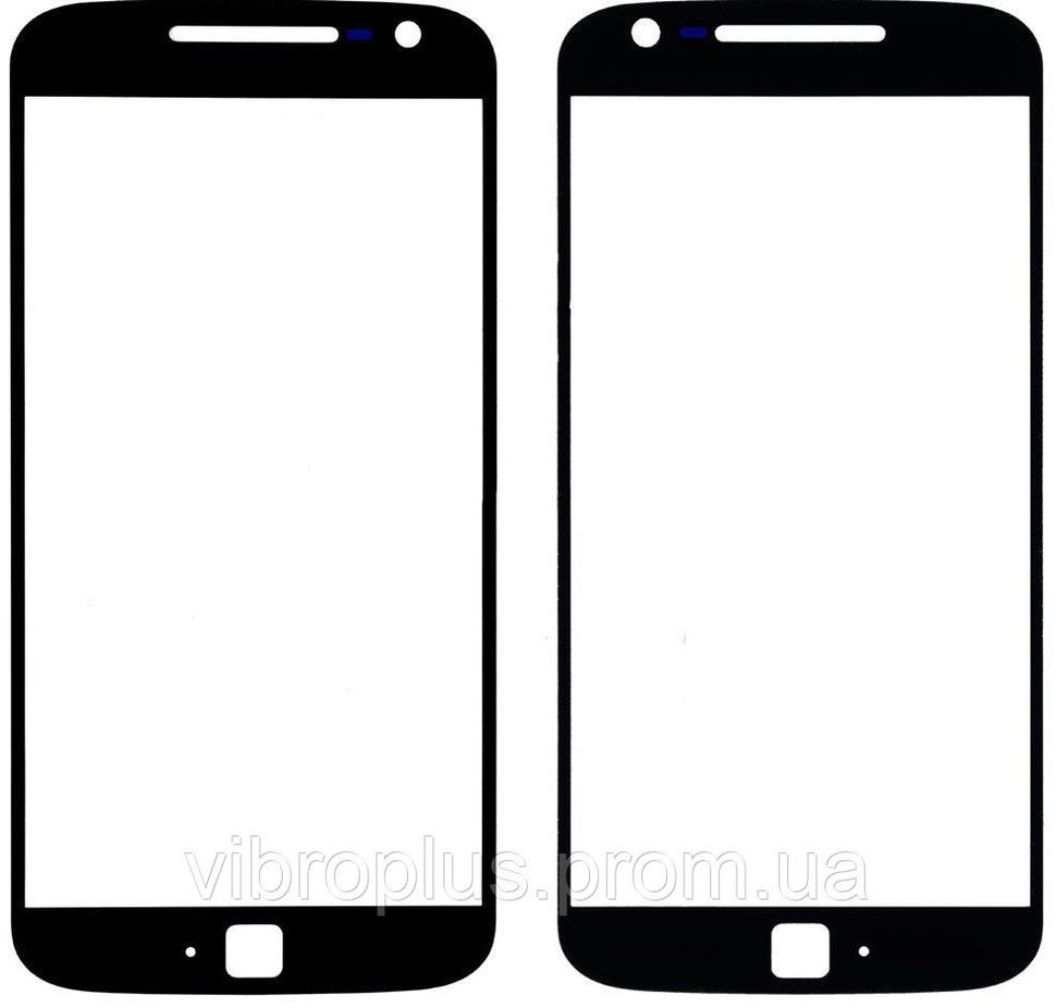 Стекло экрана (Glass) Motorola XT1642 Moto G4 Plus, черный
