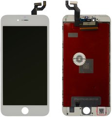 Дисплей (екран) Apple iPhone 6s Plus з тачскріном і рамкою в комплекті (On-Cell), білий