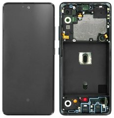 Дисплей Samsung A516B Galaxy A51 5G OLED с тачскрином и рамкой, черный