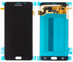 Дисплей (екран) Samsung Galaxy Note 5 N920T, N920H, N920I, N920F, N920G, N920DS AMOLED з тачскріном в зборі ORIG, чорний