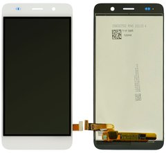 Дисплей (экран) Huawei Y6 2015, Honor 4A (SCL-L01, SCL-L04, SCL-U31, SCL-L21, SCC-U21, SCL-AL00, HW-SCL-L32) с тачскрином в сборе, белый