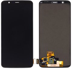 Дисплей OnePlus 5T A5010 AMOLED з тачскріном ORIG, чорний
