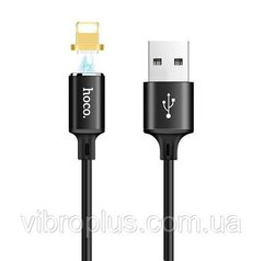 USB-кабель Hoco U28 Magnetic Lightning, чорний