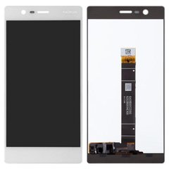 Дисплей (экран) Nokia 3 Dual Sim (TA-1032, TA-1038, TA-1020, TA-1028) с тачскрином в сборе, белый