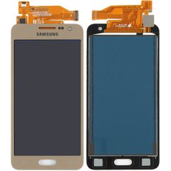 Дисплей (экран) Samsung A300F Galaxy A3, A300FU, A300H OLED с тачскрином в сборе, золотистый