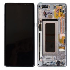 Дисплей (екран) Samsung N950, N950F, N950FD, N950U, N950W, N9500, N950N Galaxy Note 8 Amoled з тачскріном і рамкою в зборі ORIG, сірий