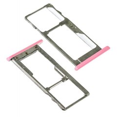Лоток для Meizu M2 Note (M571) держатель (слот) для SIM-карти і карти пам'яті, рожевий