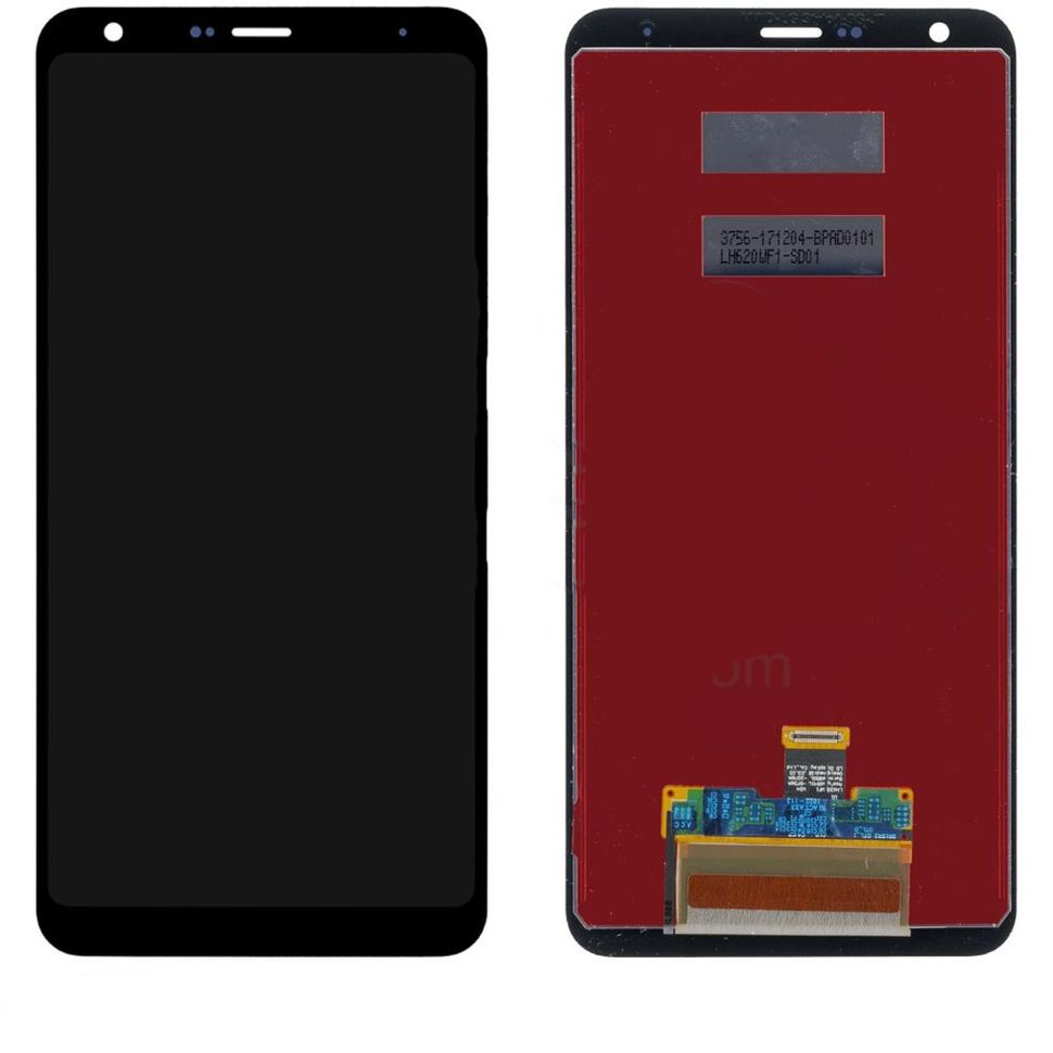 Дисплей (екран) LG Q710 Q Stylus Plus з тачскріном в зборі, чорний