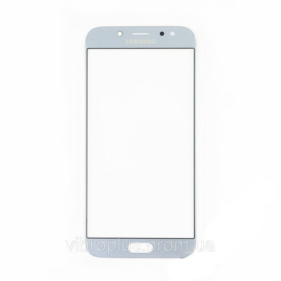Скло екрану (Glass) Samsung J730F Galaxy J7 (2017), silver (сріблястий)