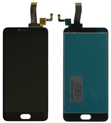 Дисплей (экран) Meizu M5, M5 Mini, Meilan 5 (M611, M611a, M611h) с тачскрином в сборе, черный