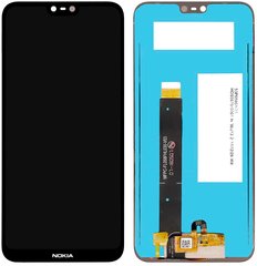 Дисплей (экран) Nokia 6.1 Plus Dual Sim (TA-1099), X6 2018 TA-1099, TA-1109 с тачскрином в сборе ORIG, черный