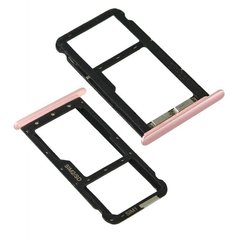Лоток для Meizu M5c (M710, M710H) держатель (слот) для SIM-карты и карты памяти, розовый