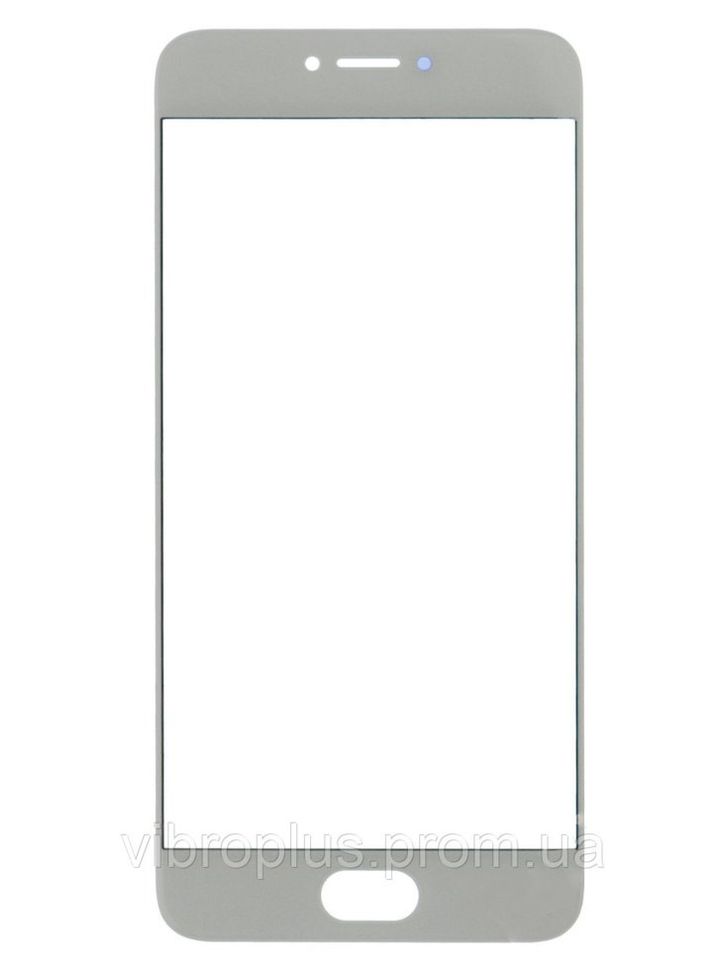 Скло екрану (Glass) Meizu Pro 6, білий