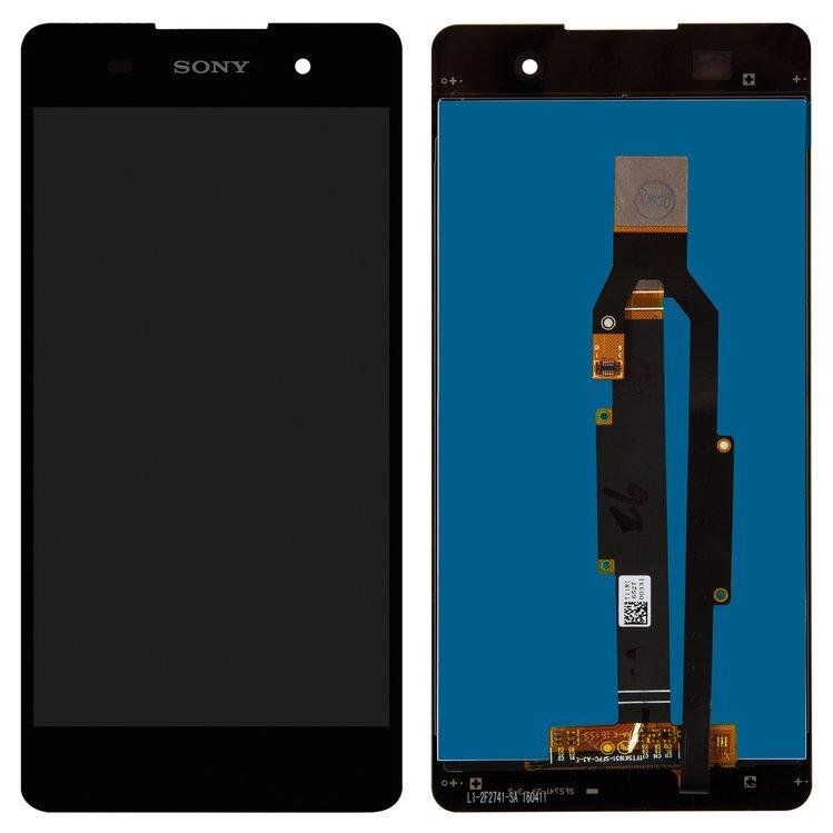 Дисплей (экран) Sony F3311 Xperia E5, F3313 с тачскрином в сборе ORIG, черный